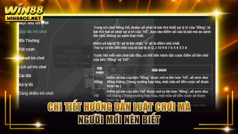 Chi tiết hướng dẫn luật chơi mà người mới nên biết