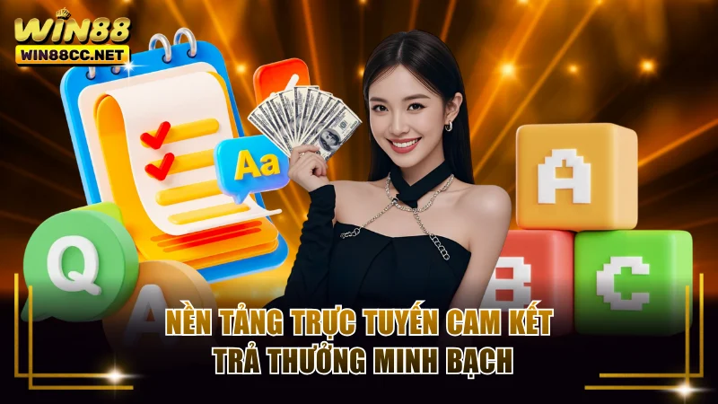 Nền tảng trực tuyến cam kết trả thưởng minh bạch